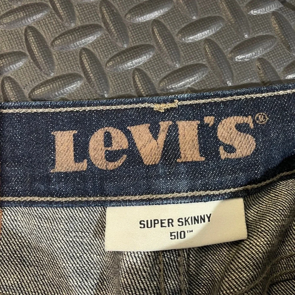Levi's Blue Dark Wash 510‎ Super Skinny Mid Rise Denim Jeans Men's Size 30X30